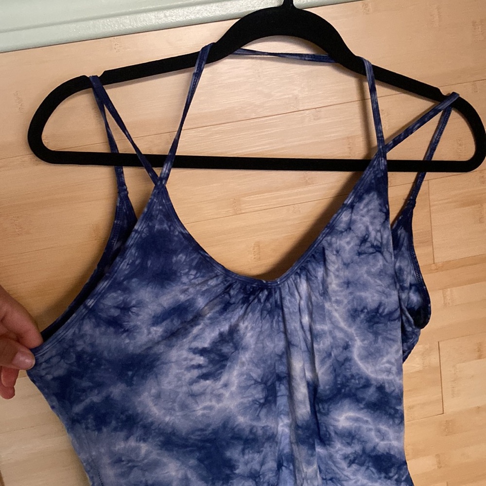 Blue Tie Dye Bodysuit - Picture 2 of 3